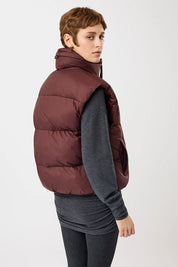 wattierte weste gesteppt burgundy (VE016NY07)