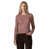 w's L/S rib knit top MRTA