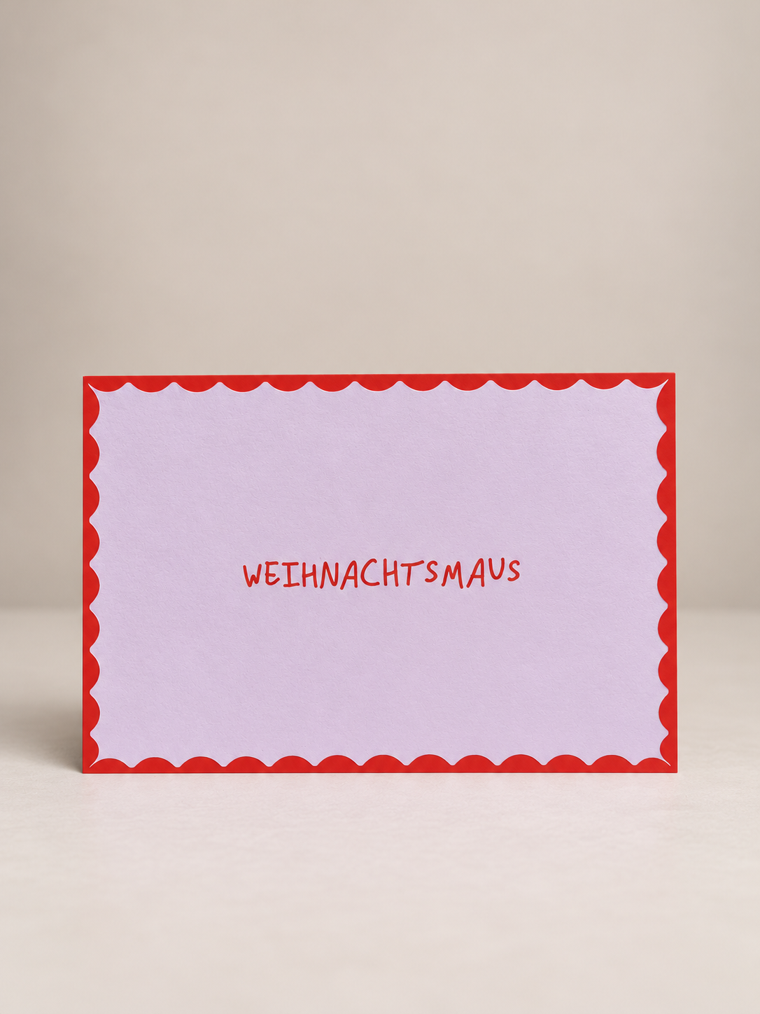postkarte ettics STUDIO - weihnachtsmaus