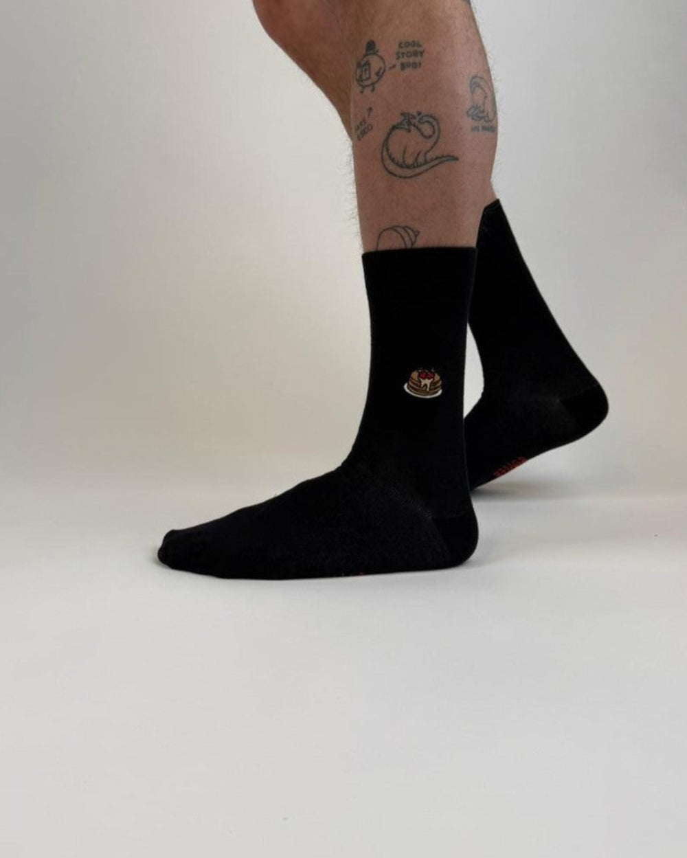 sock embroidery pancakes