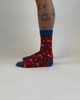 sock AOP flower