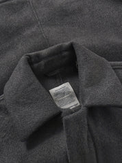 wool jacket dark grey melange