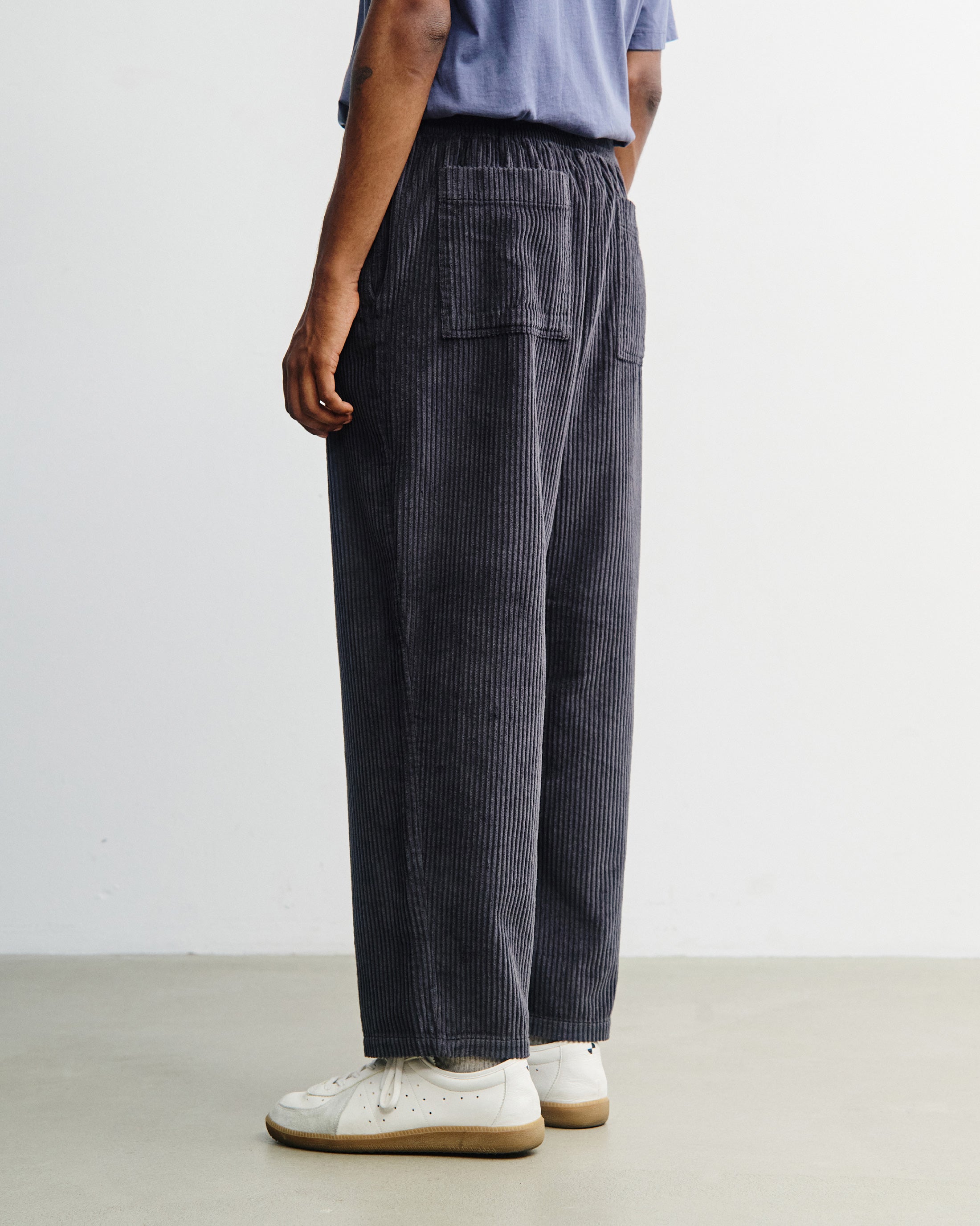 cord wide pant washed anthracite