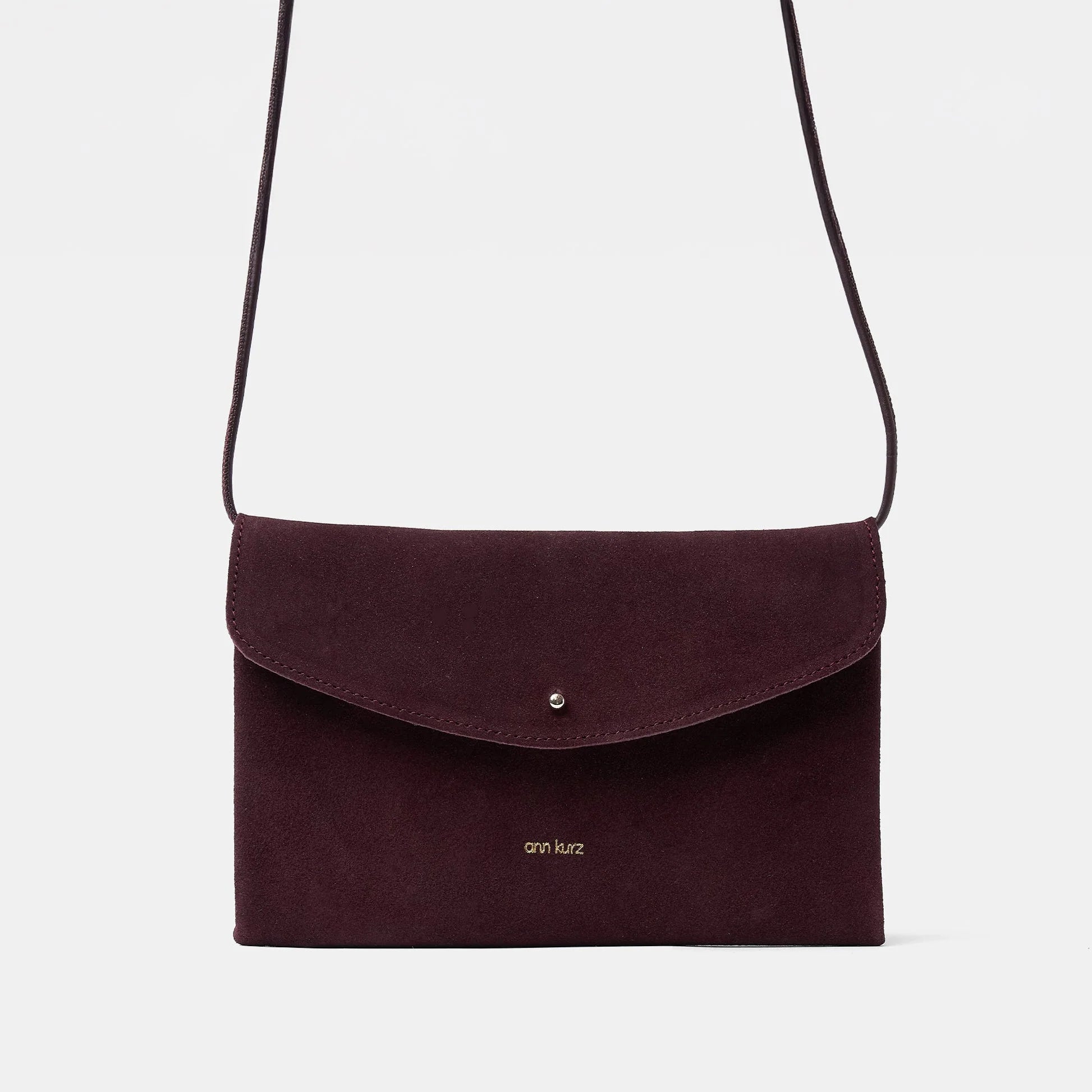 cute clutch suede burgundy