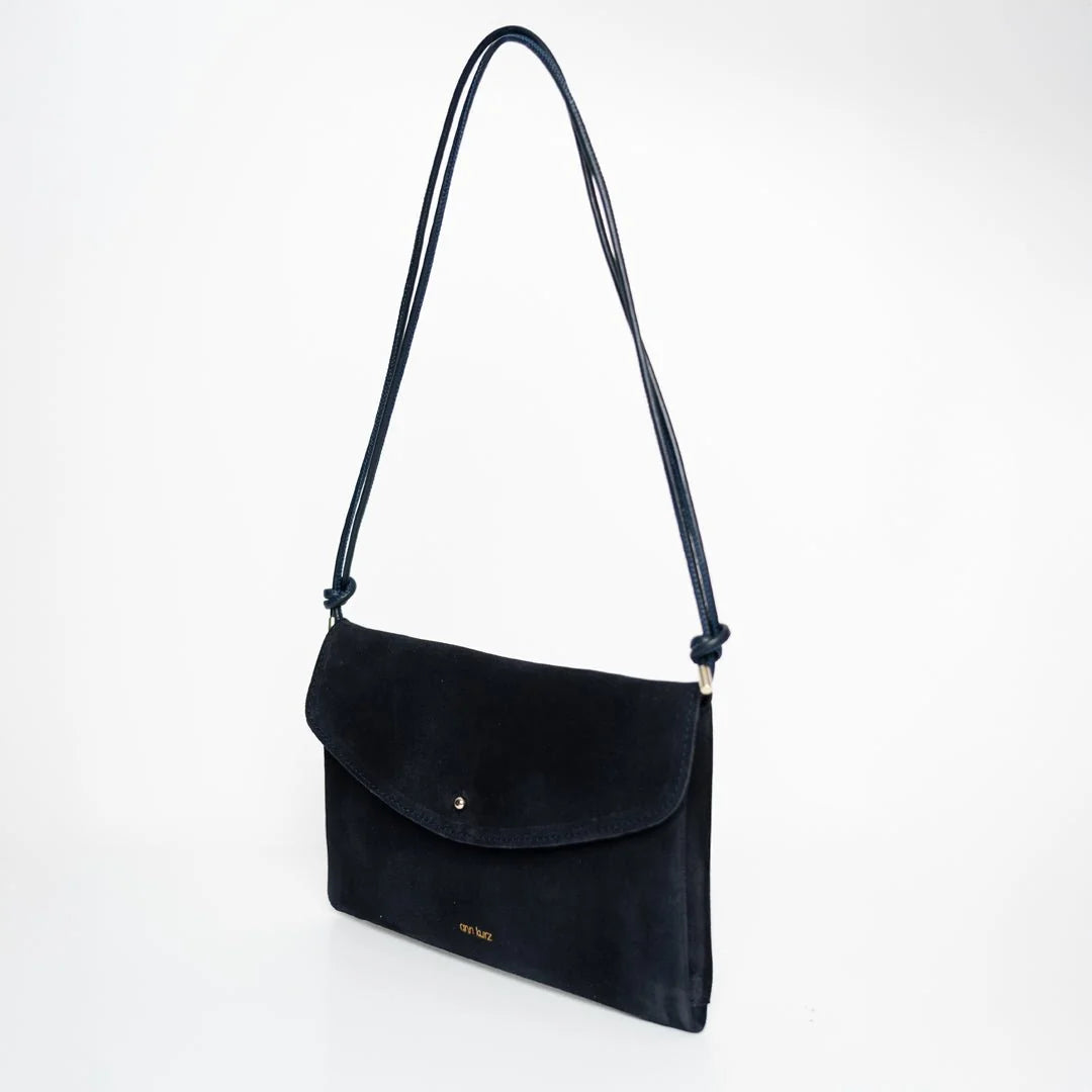 cute clutch suede navy