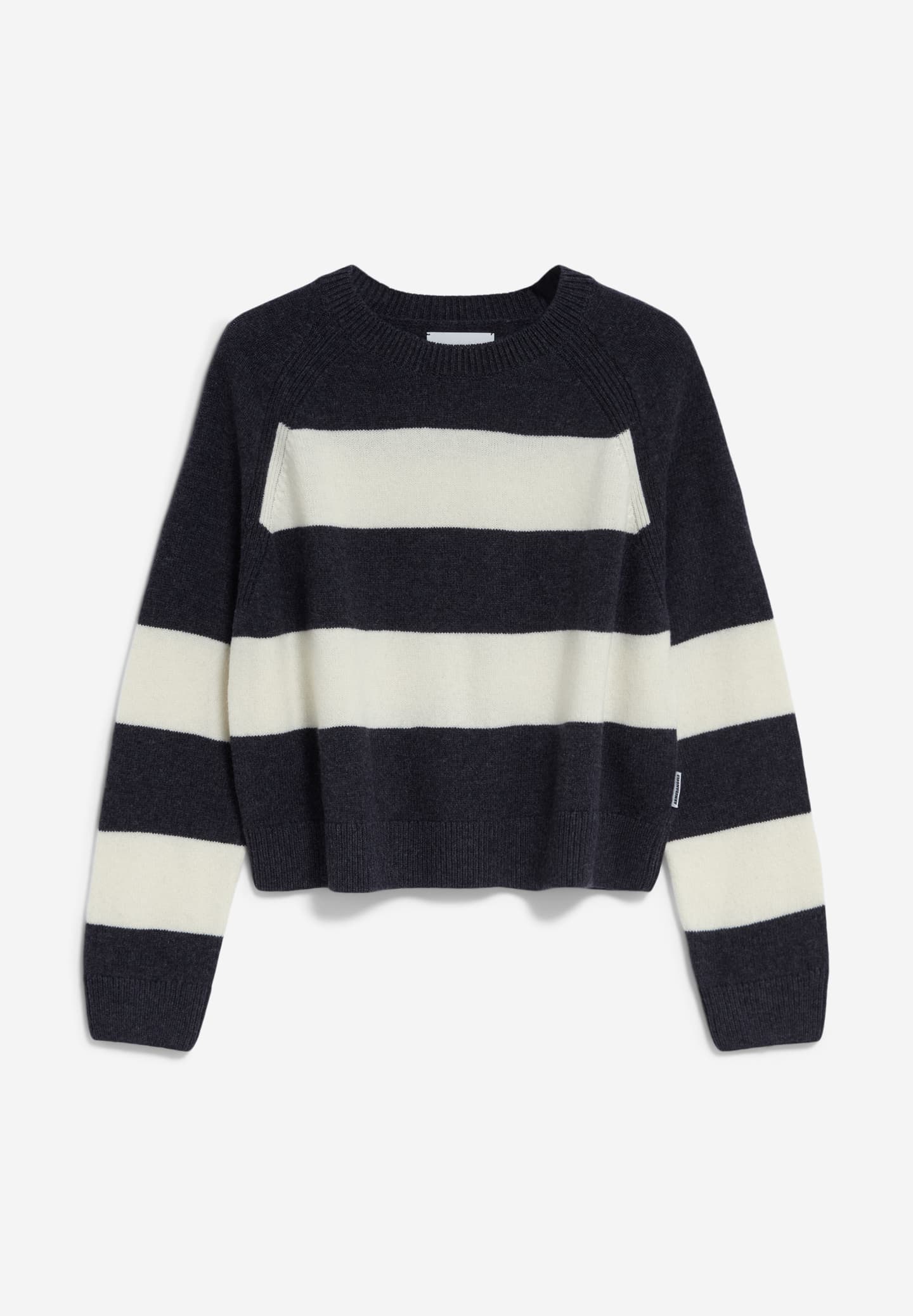 pullover diliriaa stripes steel melange-oatmilk