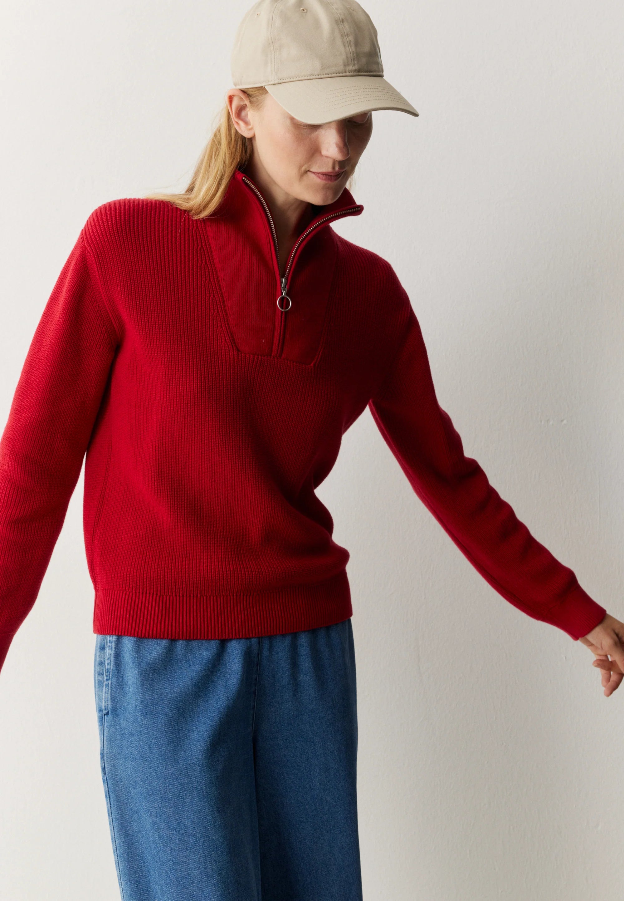 pullover nigella signal red
