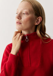 pullover nigella signal red