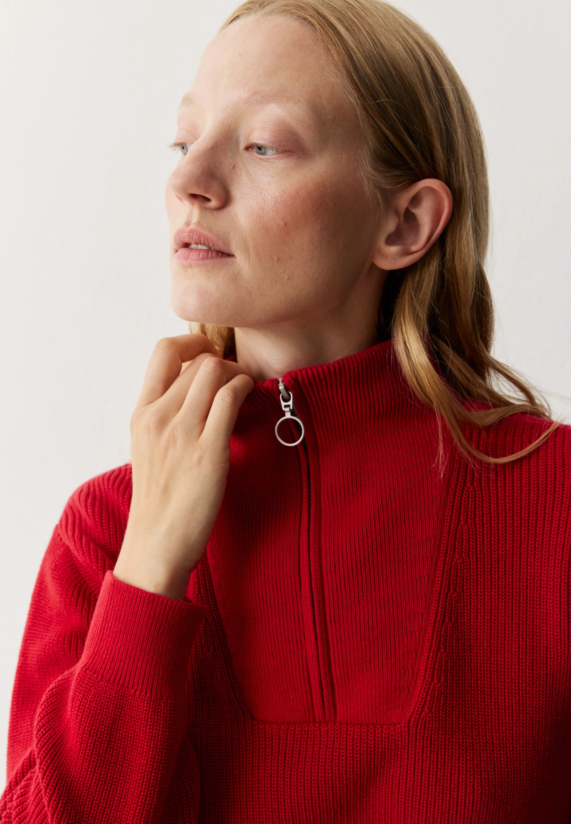 pullover nigella signal red
