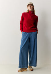 pullover nigella signal red