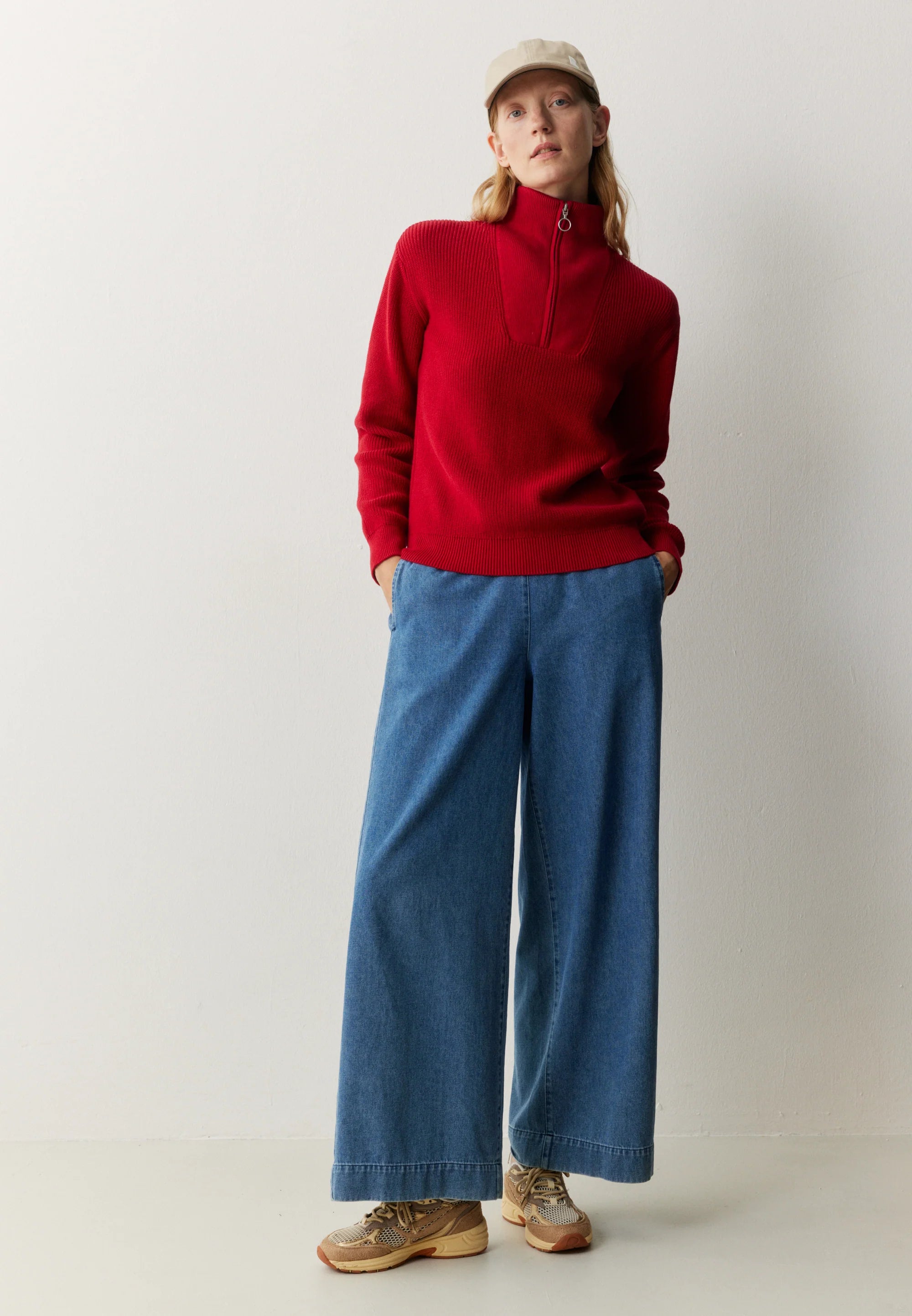 pullover nigella signal red