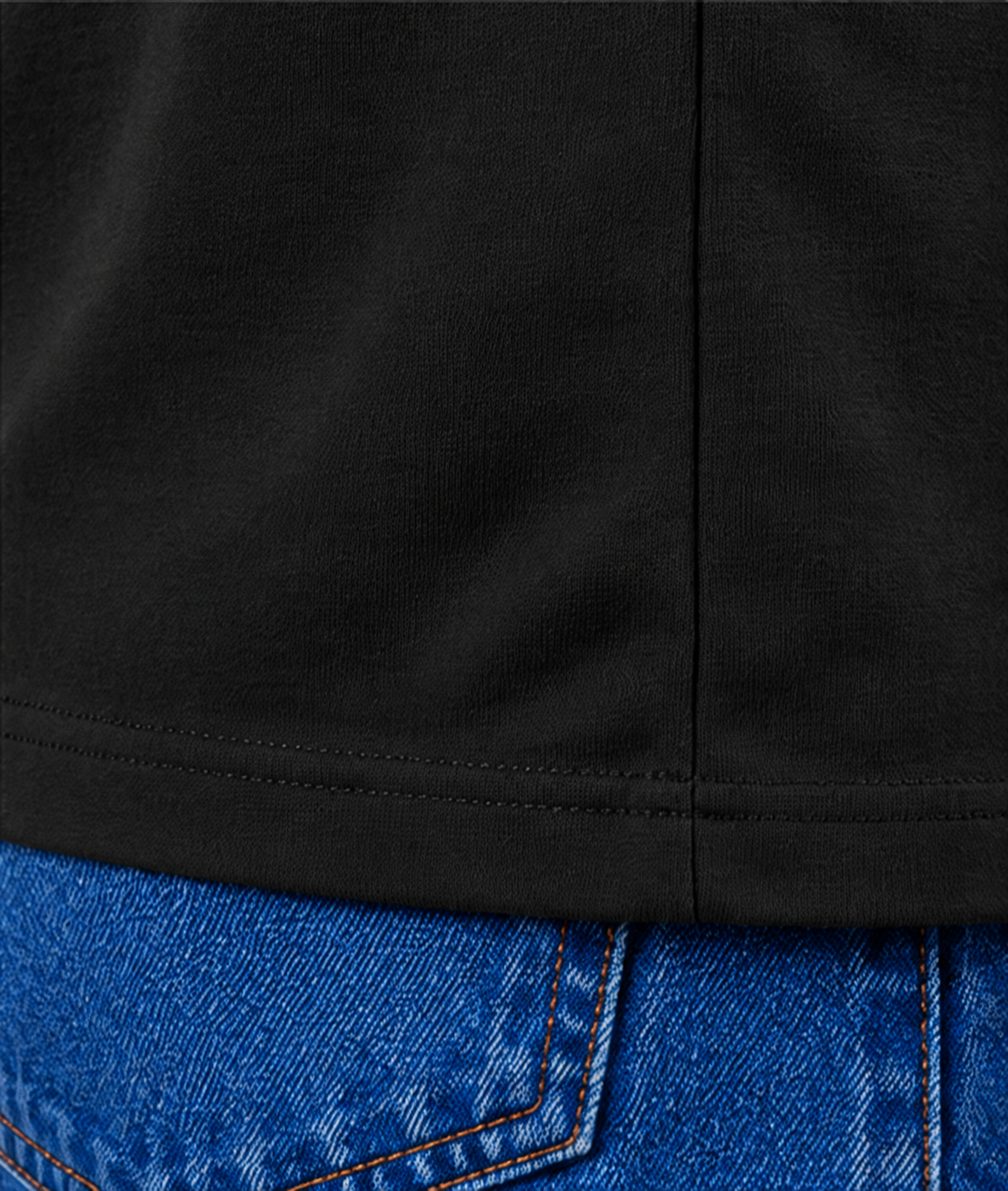 heavy tee jet black
