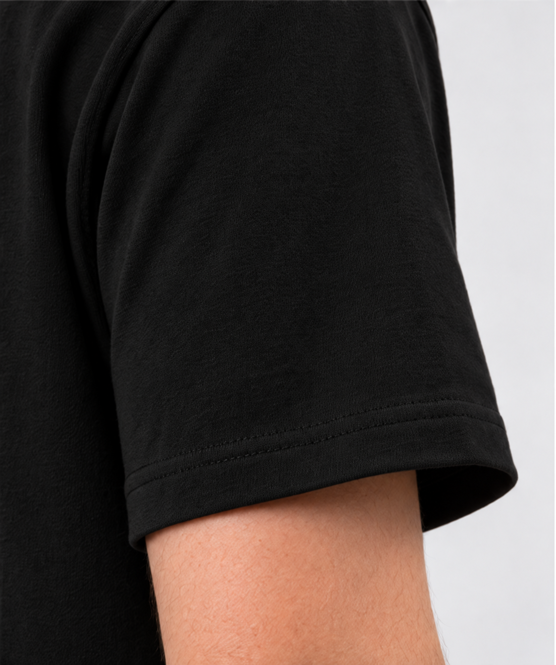 heavy tee jet black