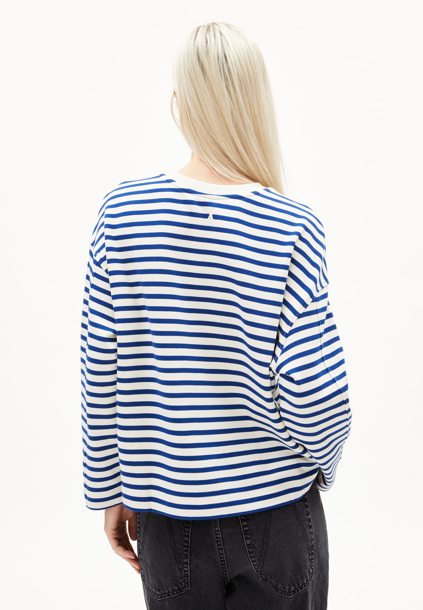 pullover frankaa maarlen stripe undyed-lapis blue