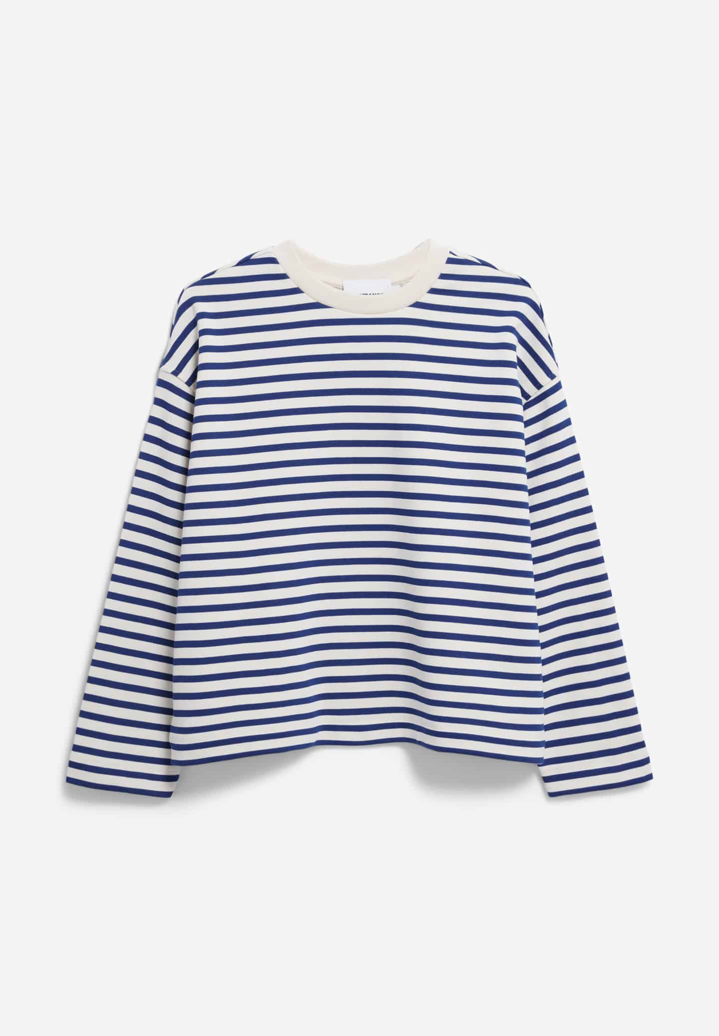 pullover frankaa maarlen stripe undyed-lapis blue