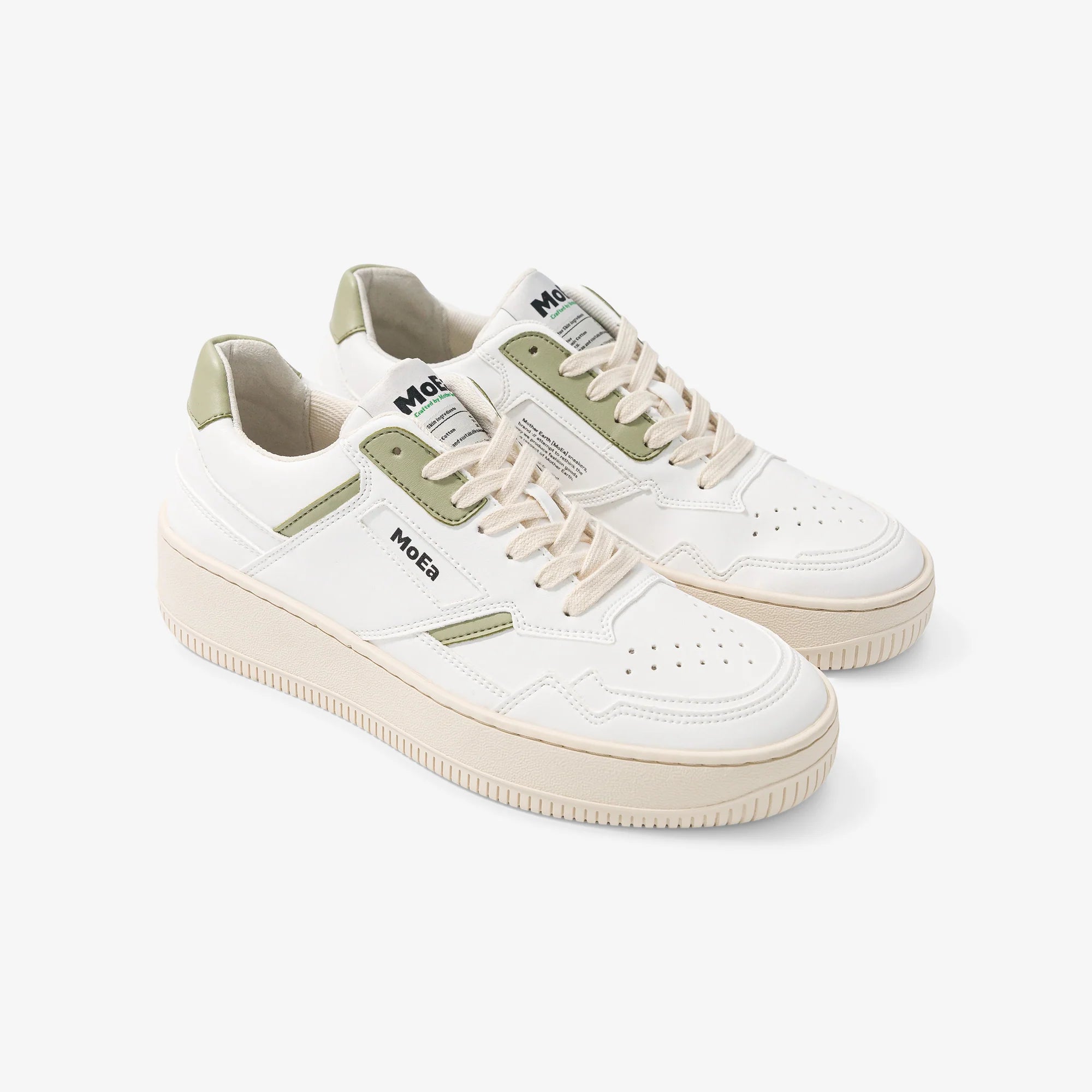 veganer sneaker GEN1 white & aloe