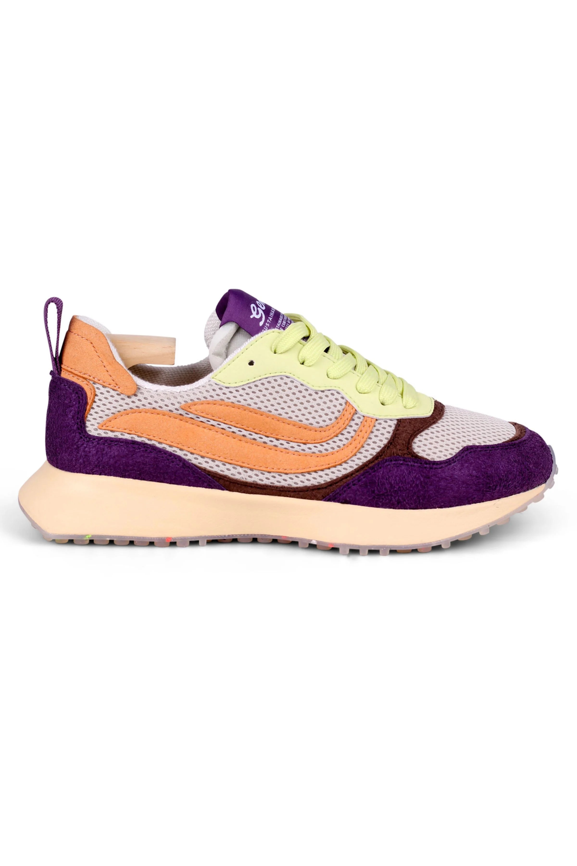 sneaker g-marathon multi mesh hairy lime/amethyst/apricot