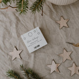 holzanhänger stern natur im 8er set