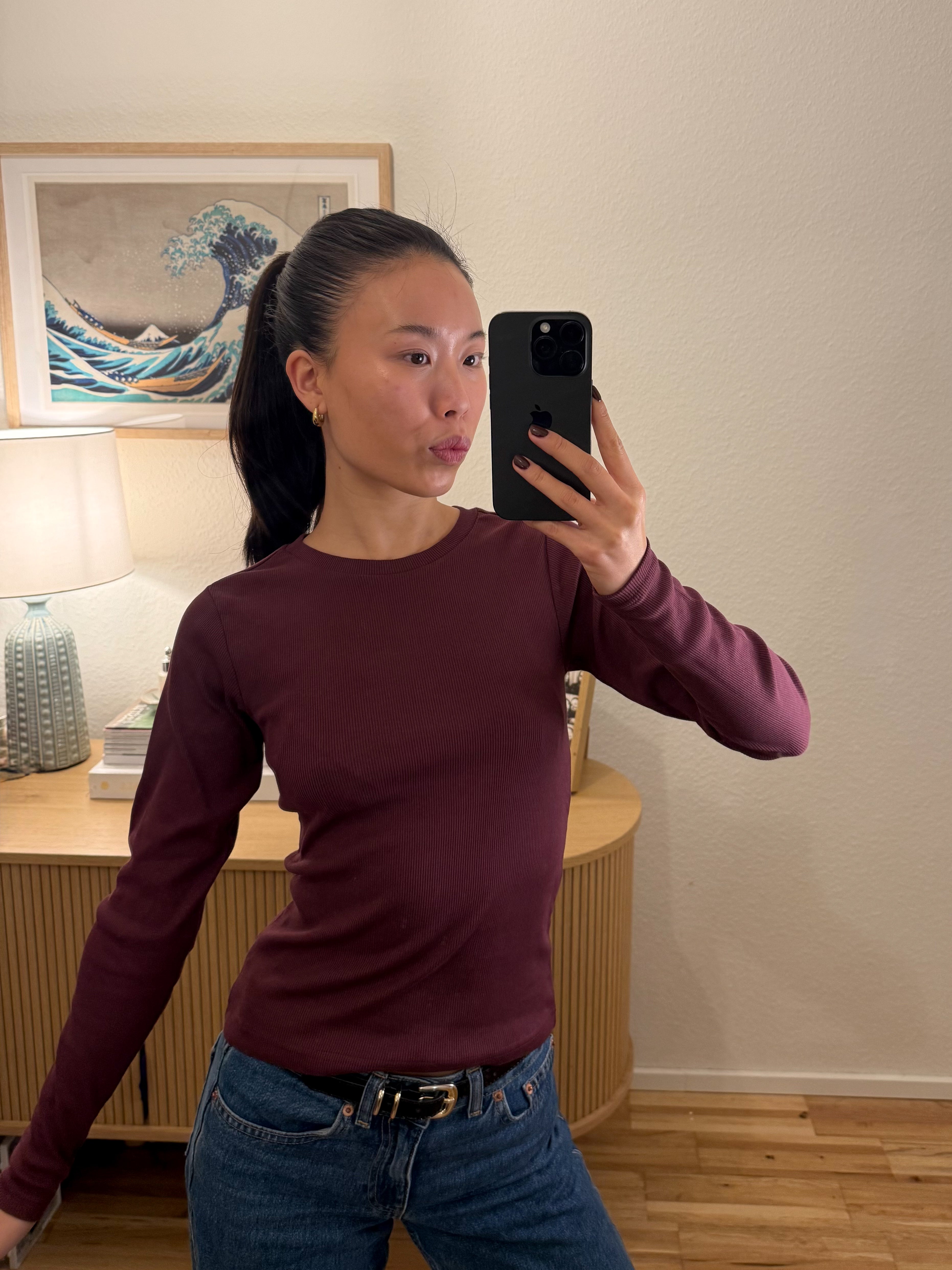 classic rib longsleeve fig