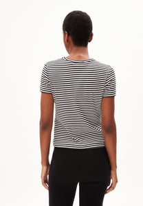 t-shirt kardaa stripes black-white