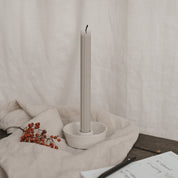 stabkerzen grau im 4er set