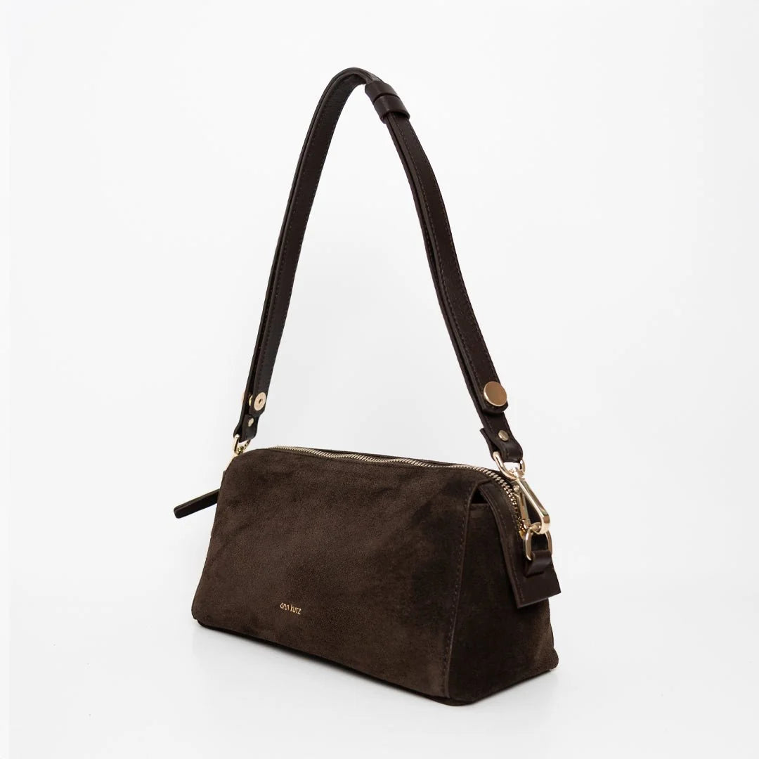 light shoulder suede mocha
