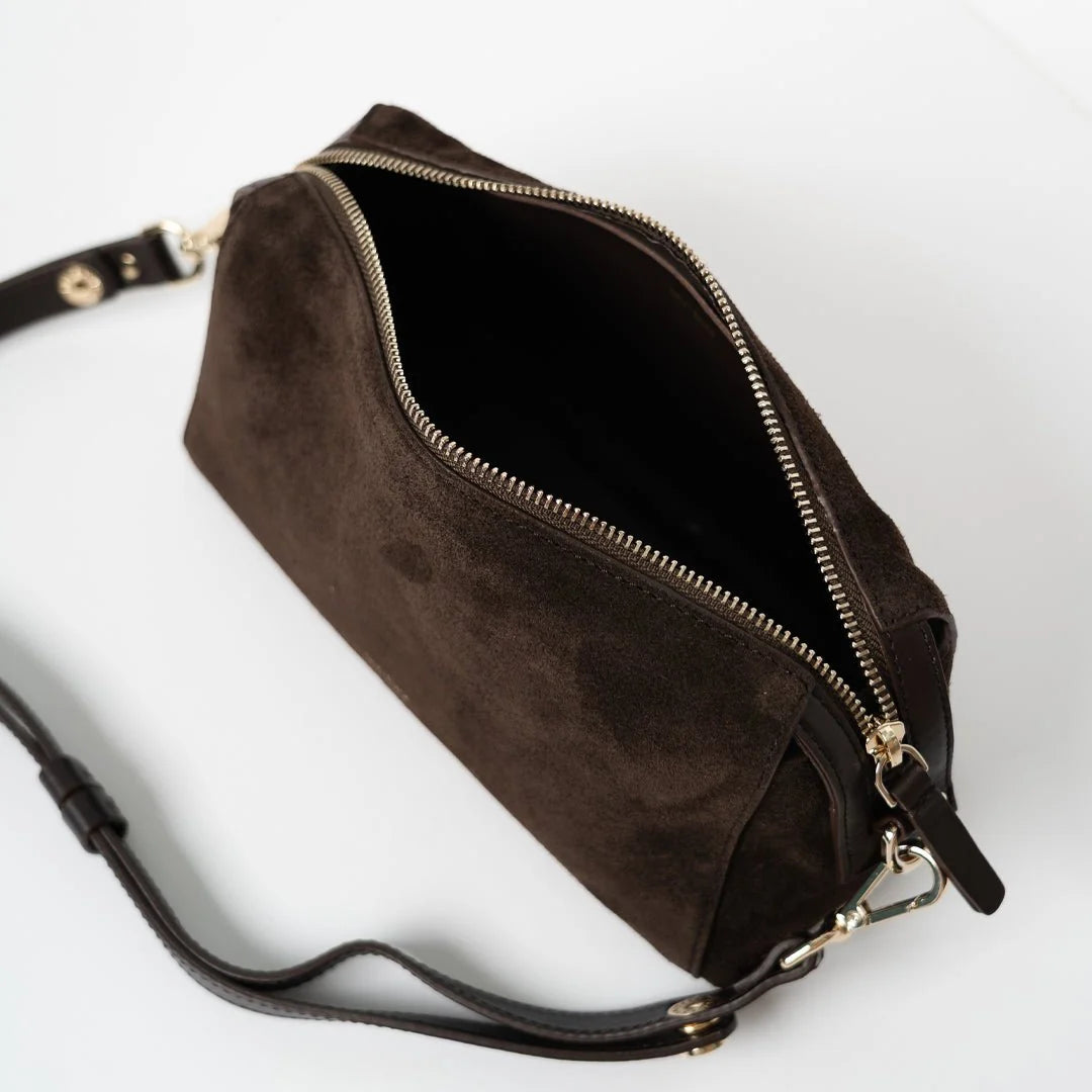 light shoulder suede mocha