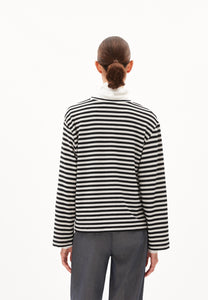 pullover marynaa knitted stripe kitt-black