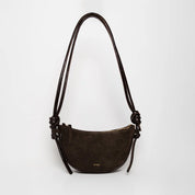 mini half moon suede mocha