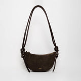 mini half moon suede mocha