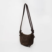mini half moon suede mocha