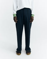 navy dappled stripes marc pants blue