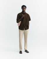 oatmeal light travel pants ecru