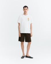 crayon flower aaron tee white