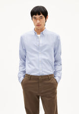 quaasa stripe longsleeve shirt white-dark morning