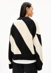 pullover sadnaa stripes oatmilk-black