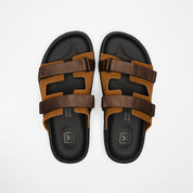 sandale arpoador suede cognac eagle black