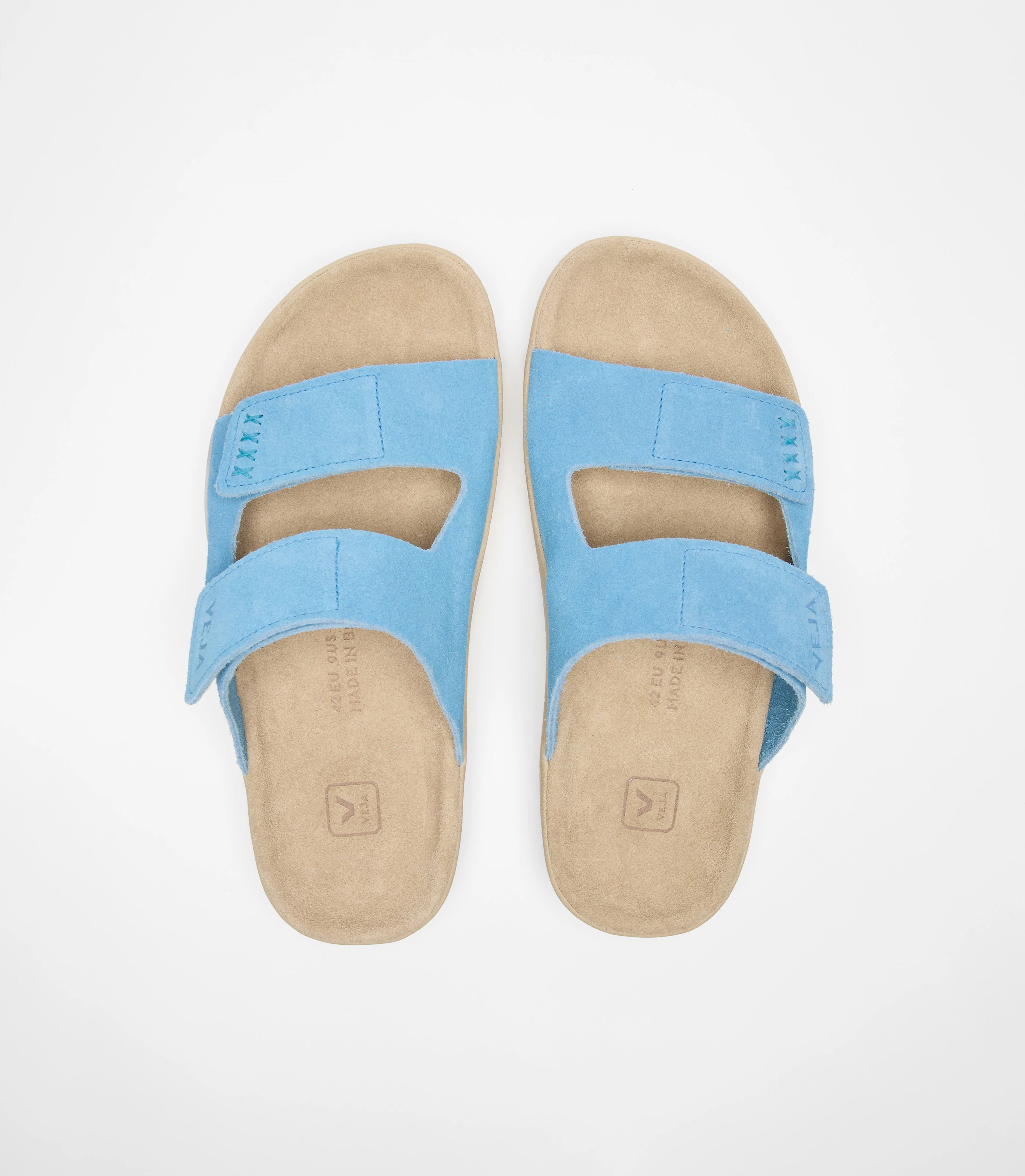 sandale etna suede soft aqua almond