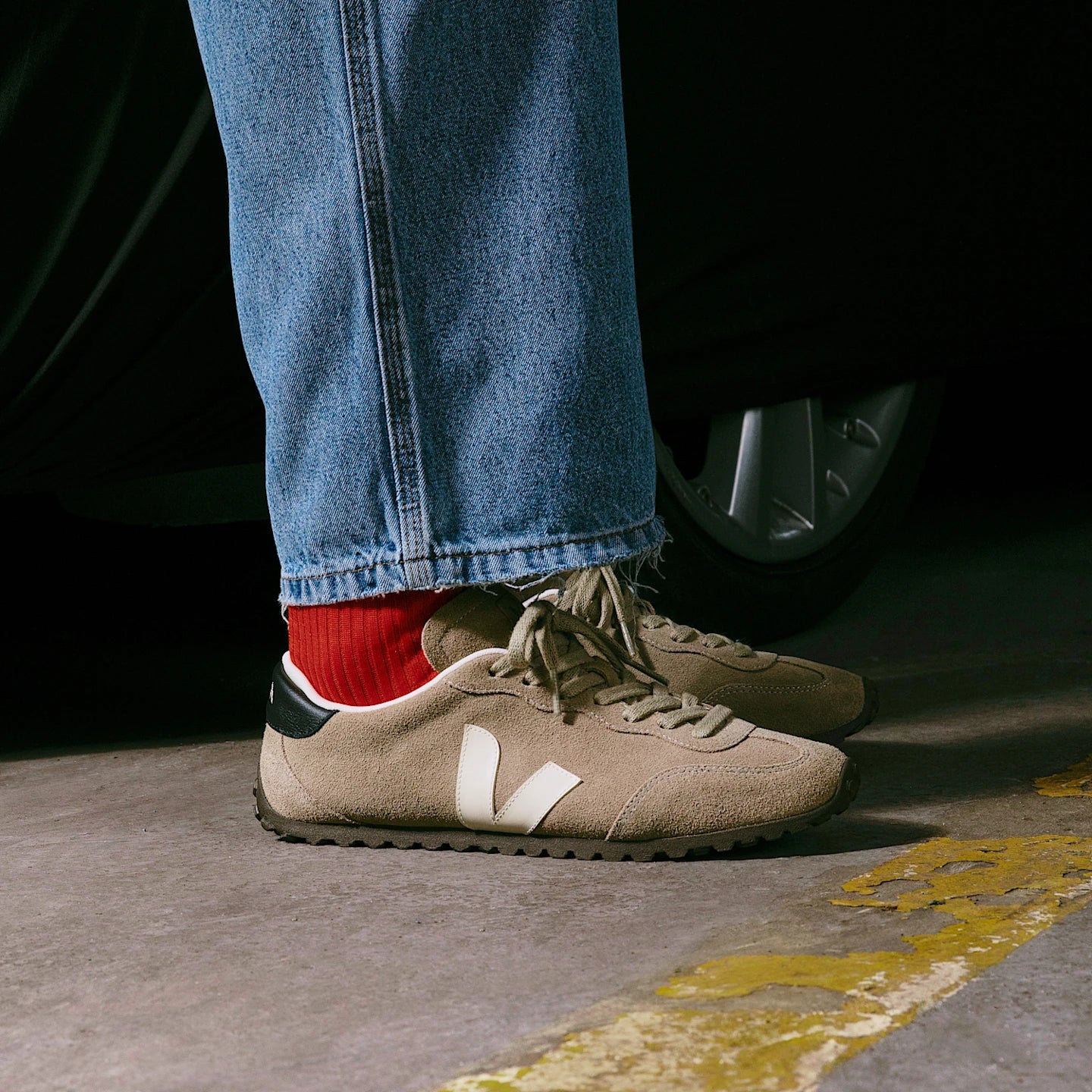 sneaker gt suede taupe pierre