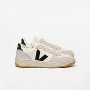 sneaker v-10 prime leather pure black parme