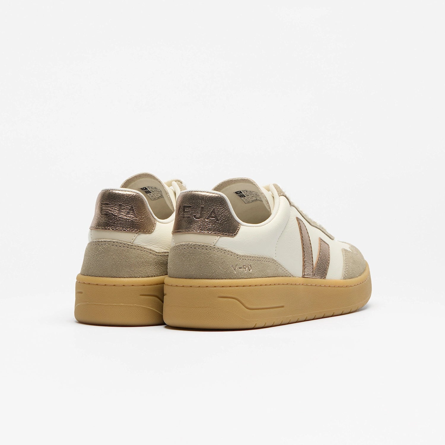 sneaker v-90 o.t. leather pure bronze natural