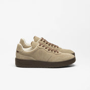 sneaker v-90 suede taupe eagle