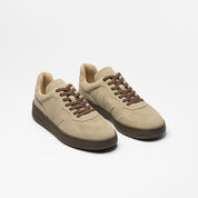 sneaker v-90 suede taupe eagle