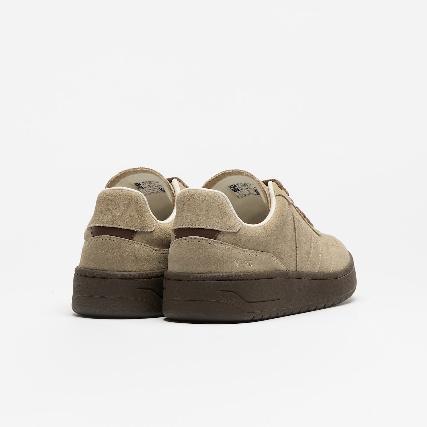 sneaker v-90 suede taupe eagle