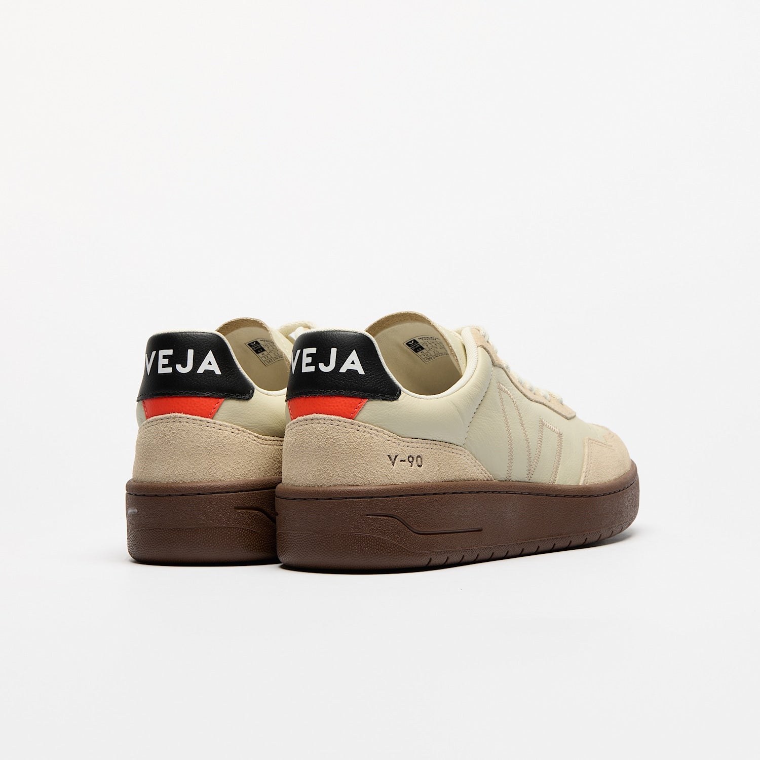 sneaker v-90 zz o.t. leather pierre almond black