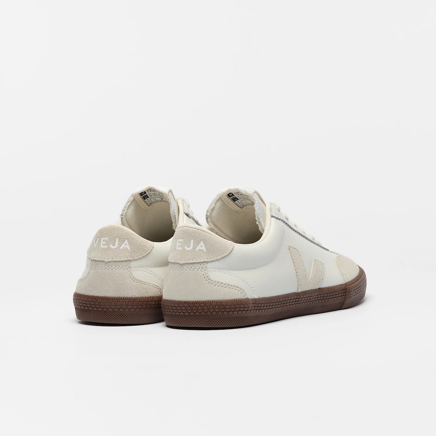 sneaker volley o.t. leather white natural bark