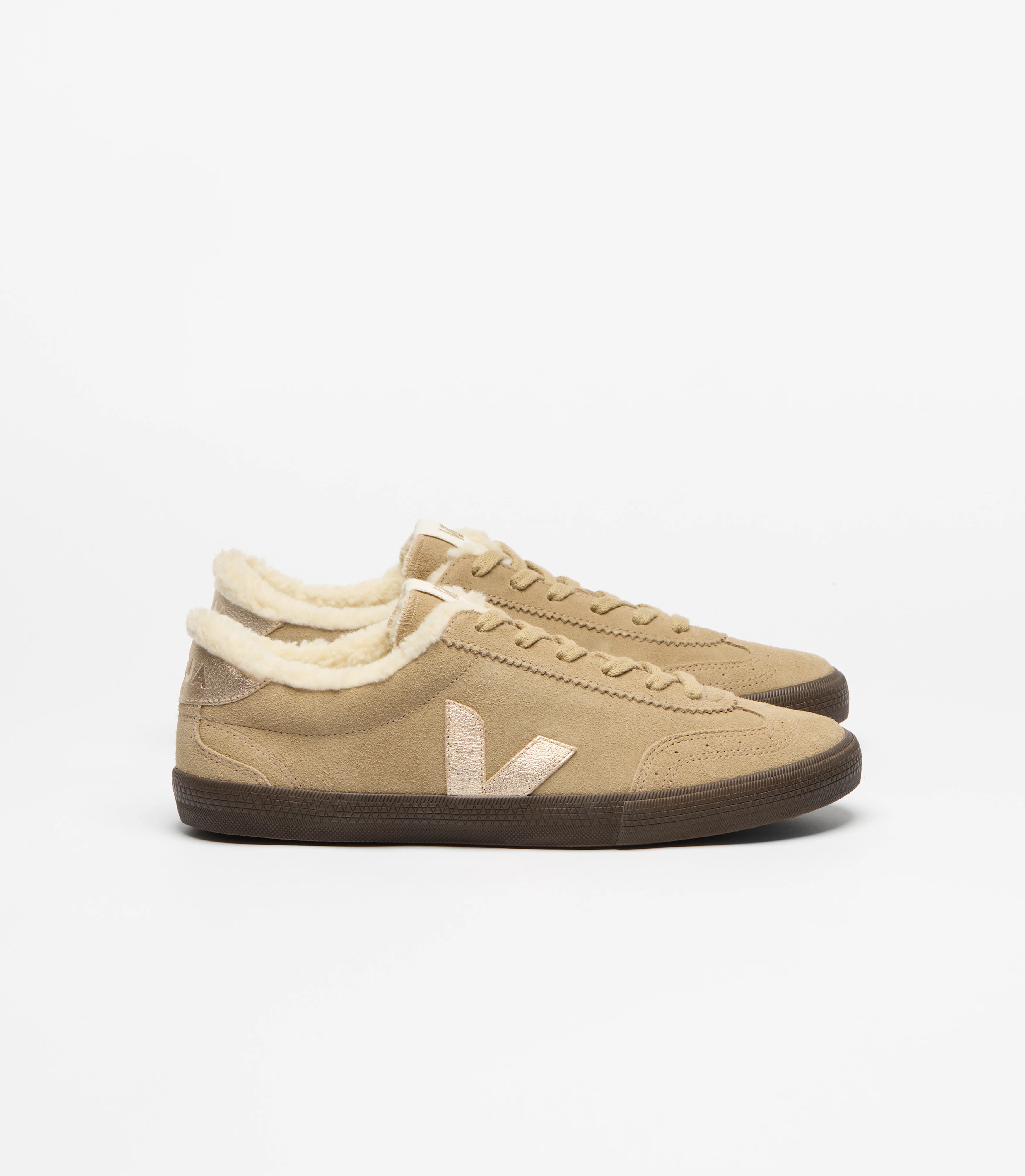 sneaker volley w suede dune platine eagle