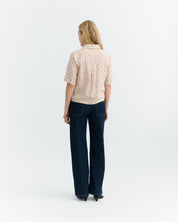 lattice ane blouse multicolor
