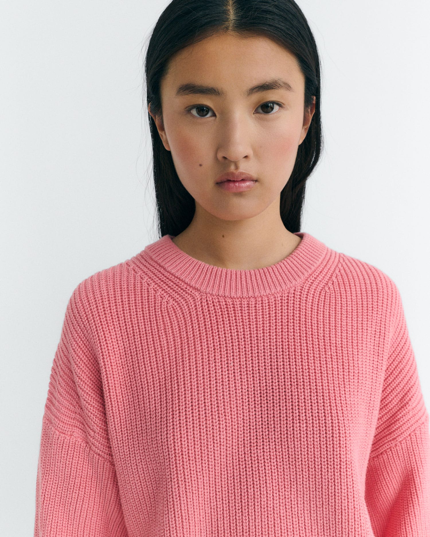 pullover coral pink carmen knitted sweater pink