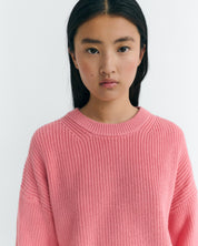 pullover coral pink carmen knitted sweater pink